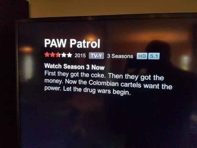 PAW patrol after the kids go to bed