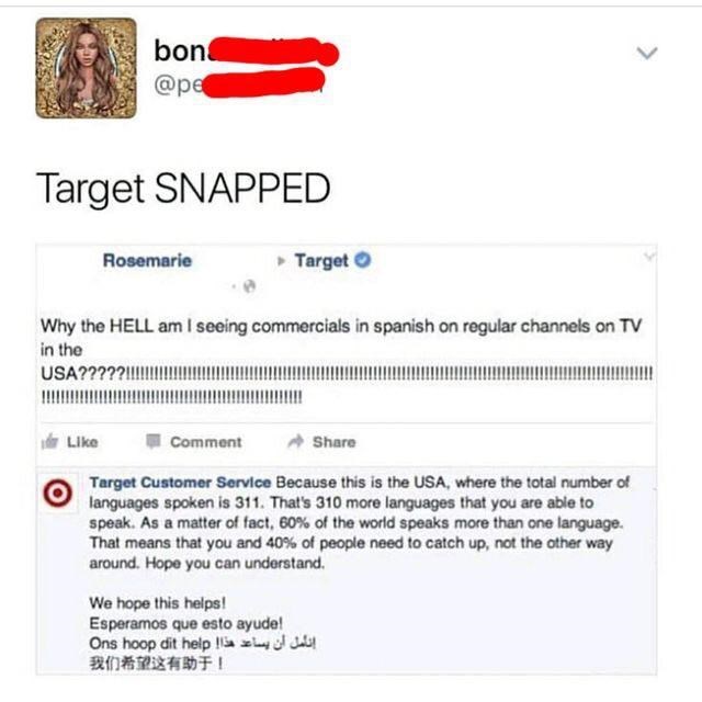target has had enough bs