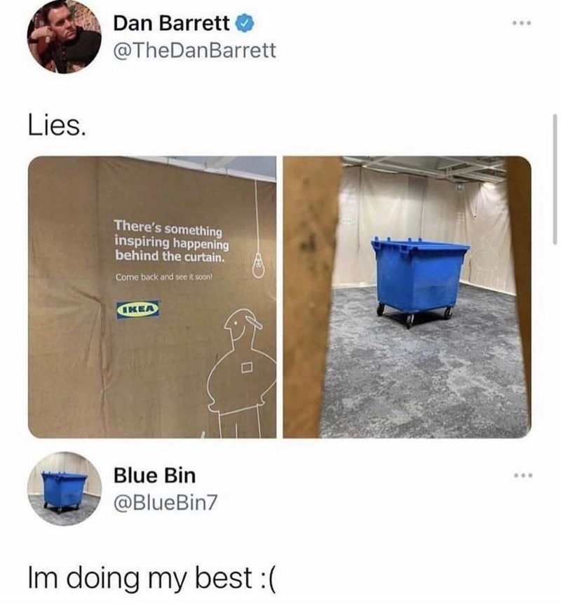 blue bins have feelings, too...
