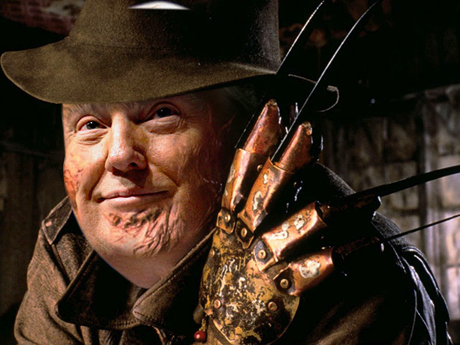 If Donald Trump Starred in every horror movie ever. [so many]