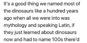 id be okay with a dino called the heckin chonkosaurus, i don’t know about you