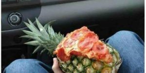 is pizza on a pineapple okay?