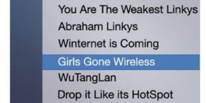 did you give your wi fi a clever name?