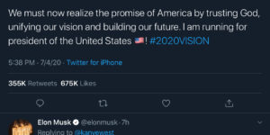 Yeezy for President, why not?