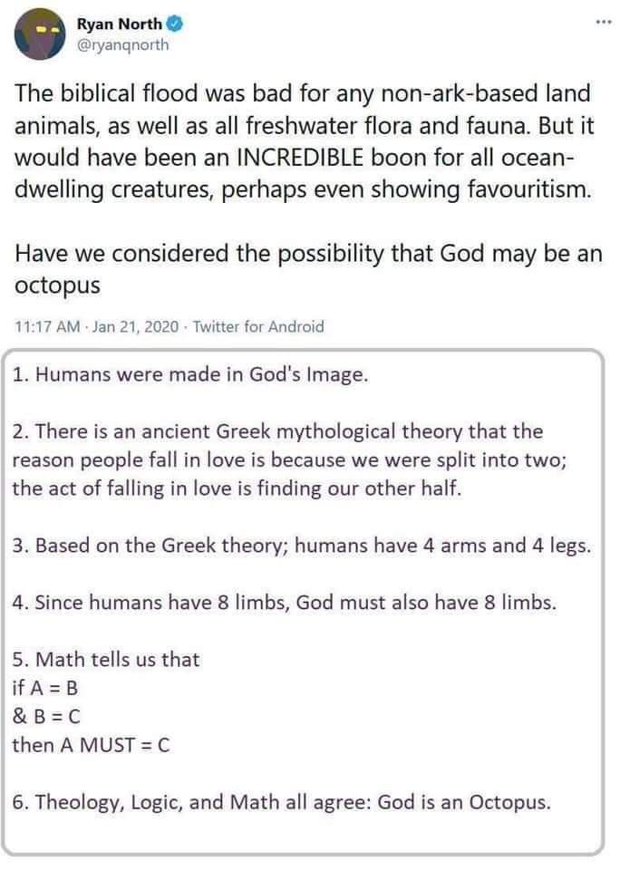 god is an octopus