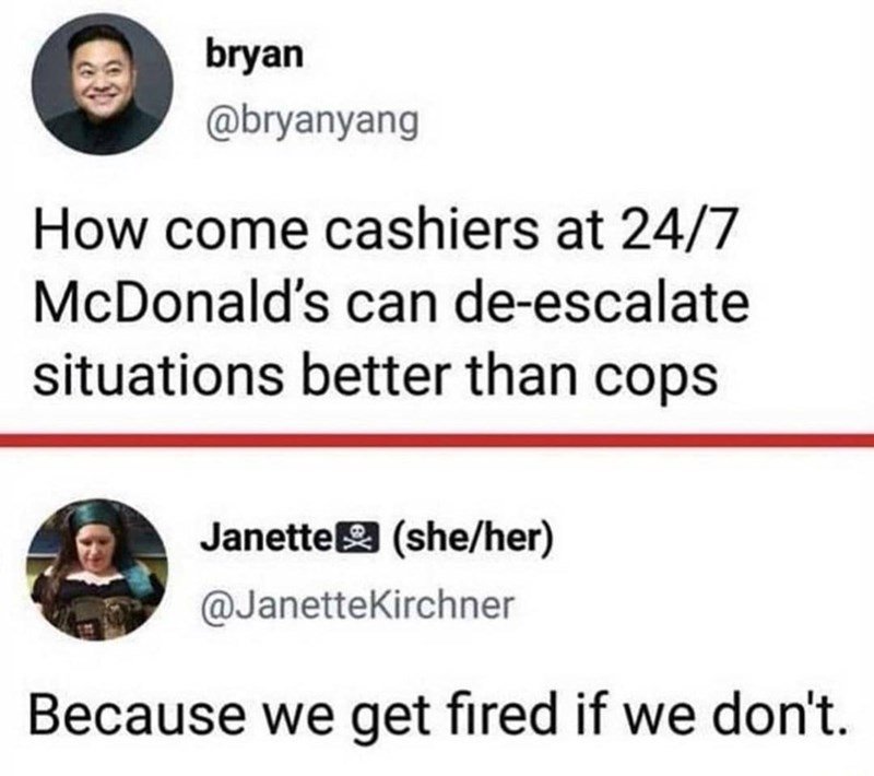 McDonald's holds employees accountable