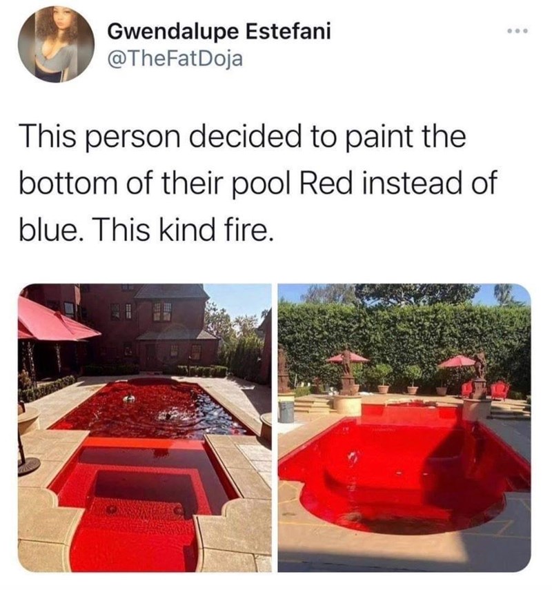 this is a vampire pool. that's not water