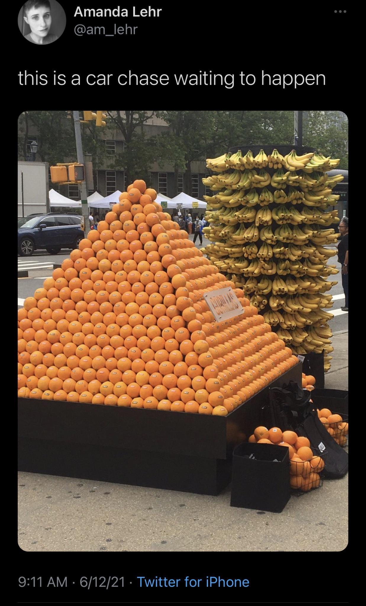 why are the oranges labeled 'gorillas?'