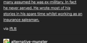 i would’ve assumed he was ex-military,  too