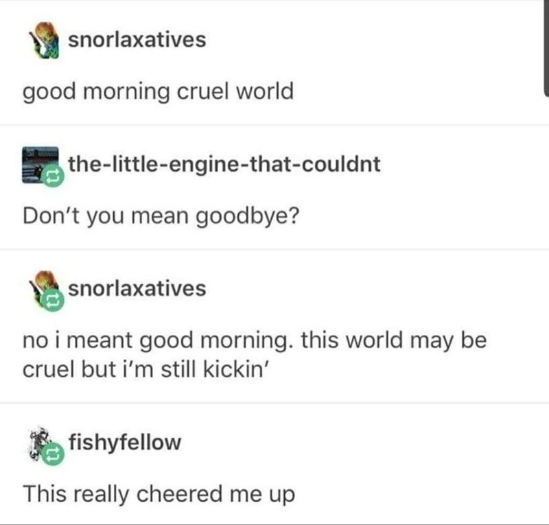 oddly uplifting