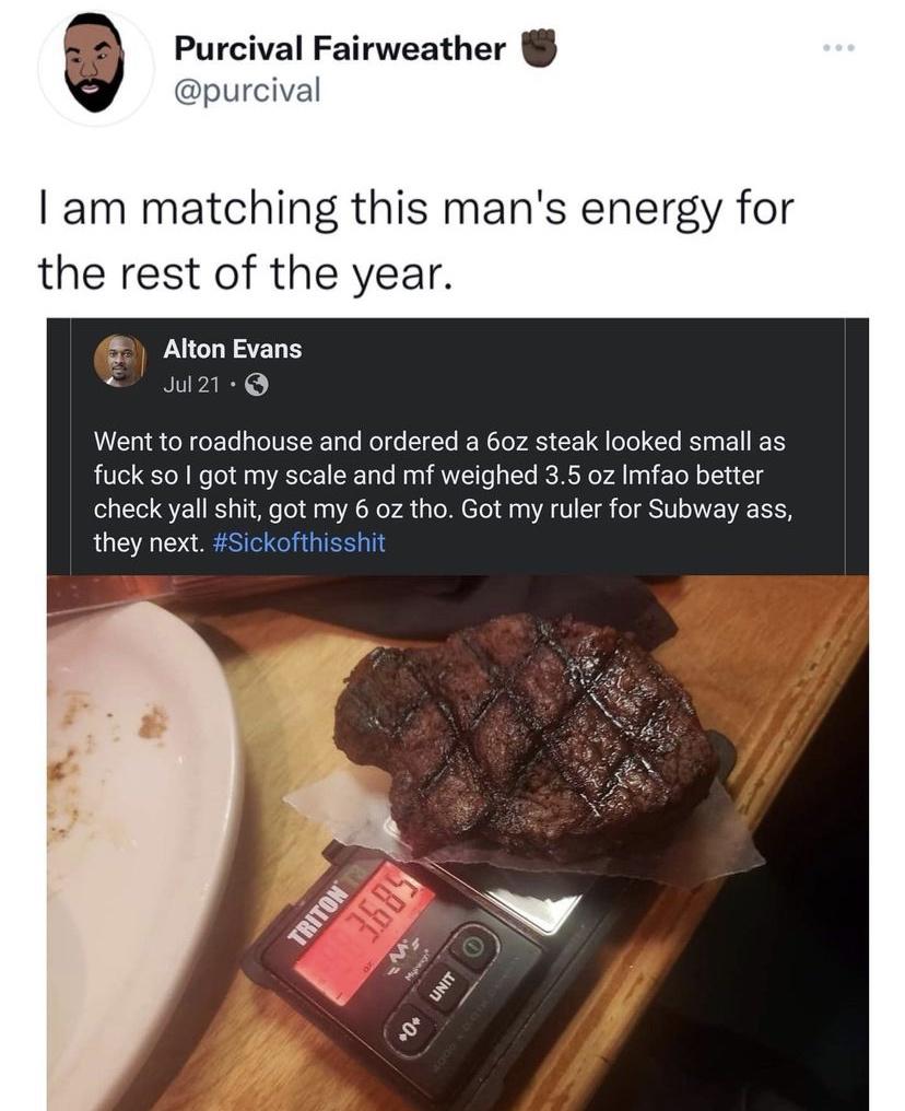 don't mess with his meat