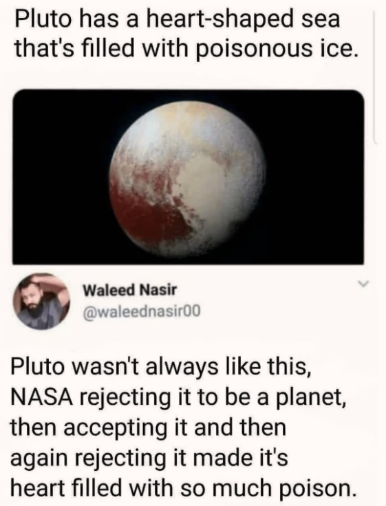 All Pluto wanted for us to love it