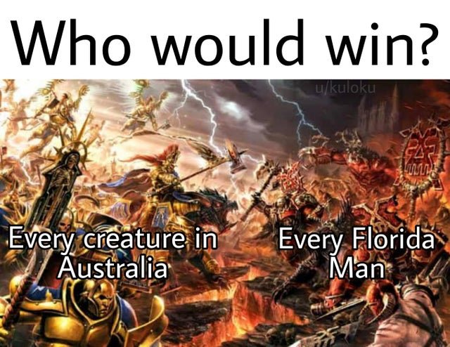 Australia, but Florida would claim victory anyway