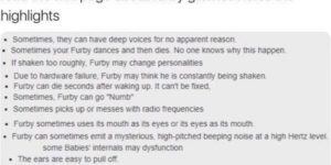 furbies are demon dolls