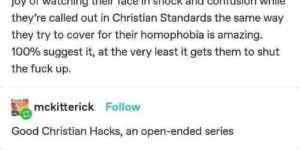 good christian hacks