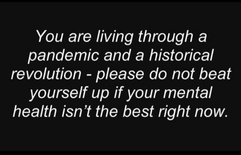 we're all struggling right now and that's okay
