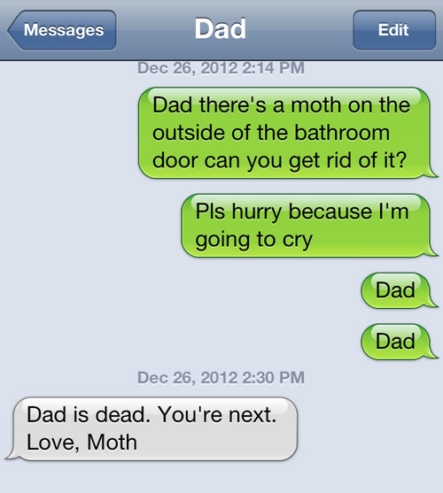 Some dads are just not funny.