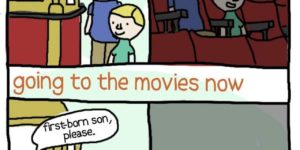 Going to the movies, then and now.