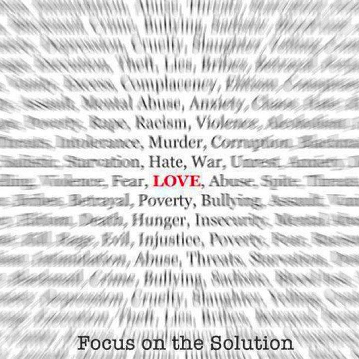 Focus on the solution.