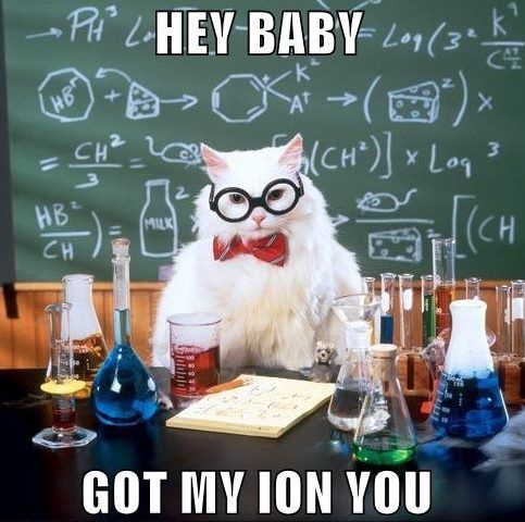 How to flirt, by Chemistry Cat.