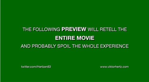 How movie previews work.