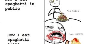 How I eat spaghetti.