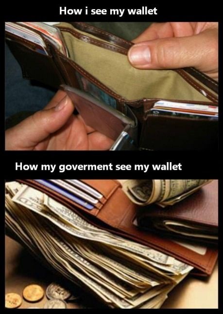 How the Government sees your wallet.