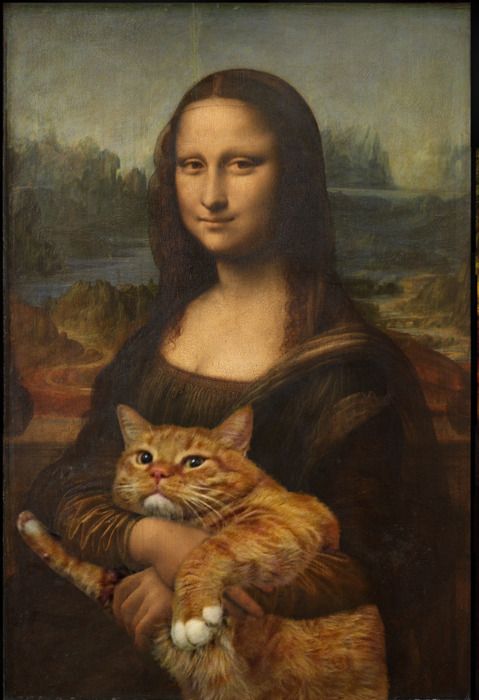 Mona Lisa's cat.