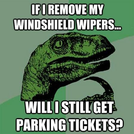 If I removed my windshield wipers...