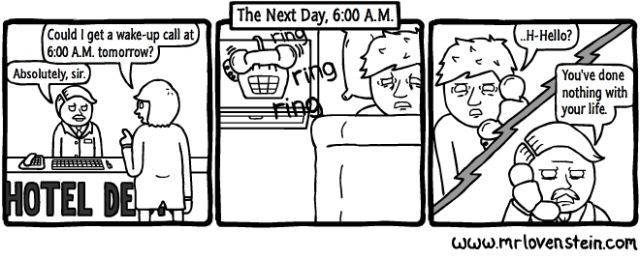 Wake-up call.