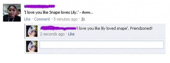 I love you like Lily loved Snape...