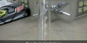 A Graduated cylinder…