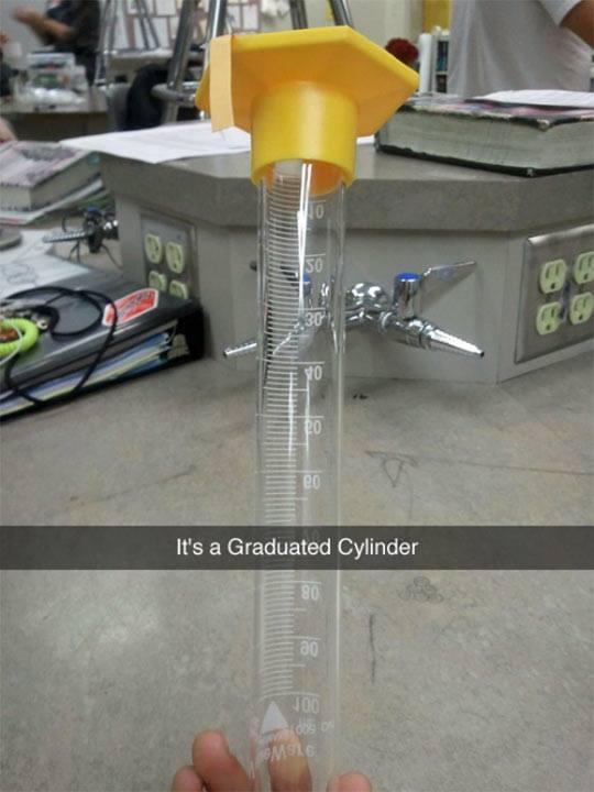 A Graduated cylinder...