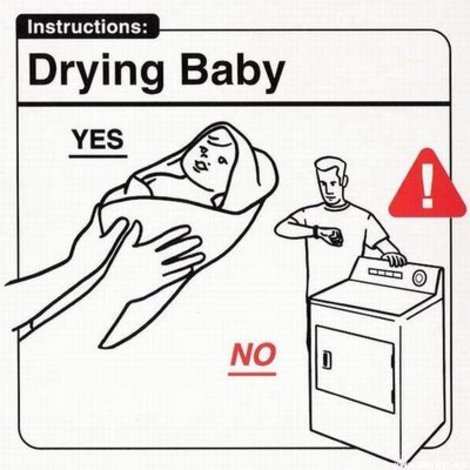 How to dry a baby.