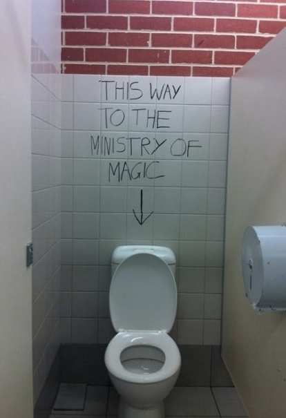 This way to the Ministry of Magic.