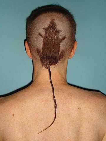 Rat tail. You're doing it right.