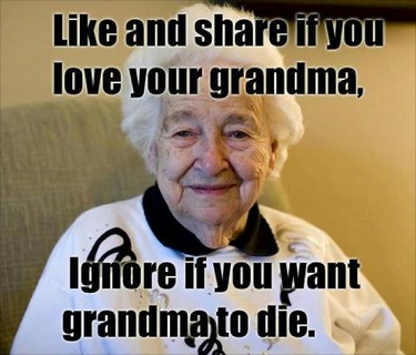 Like this or Grandma gets it.