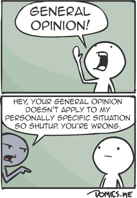 General opinion!