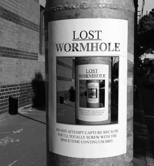 Lost wormhole...