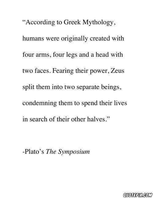 According to Greek Mythology.