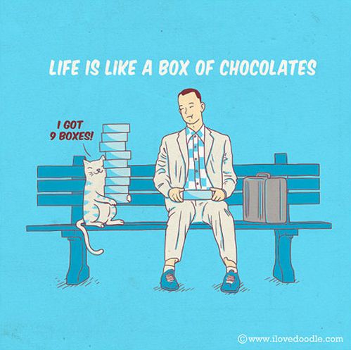 Life is like a box of chocolates.