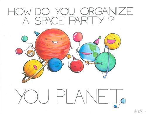 How do you organize a space party?