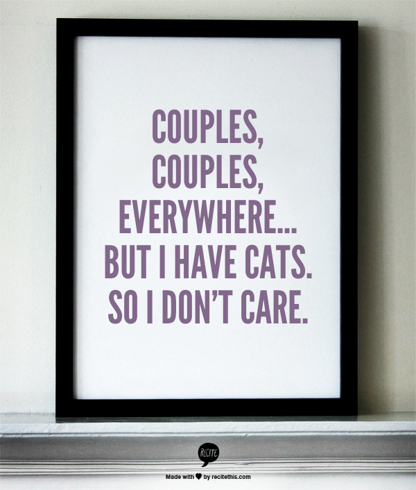 Couples, couples, everywhere...