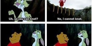 Silly pooh bear.