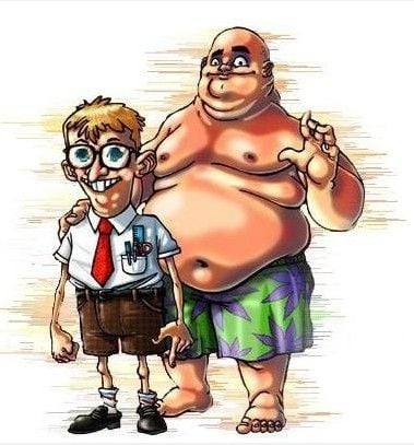 Real life Spongebob and Patrick.