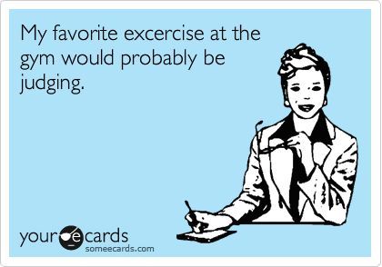My favorite exercise at the gym...