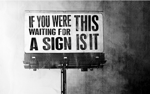 Here is your sign.
