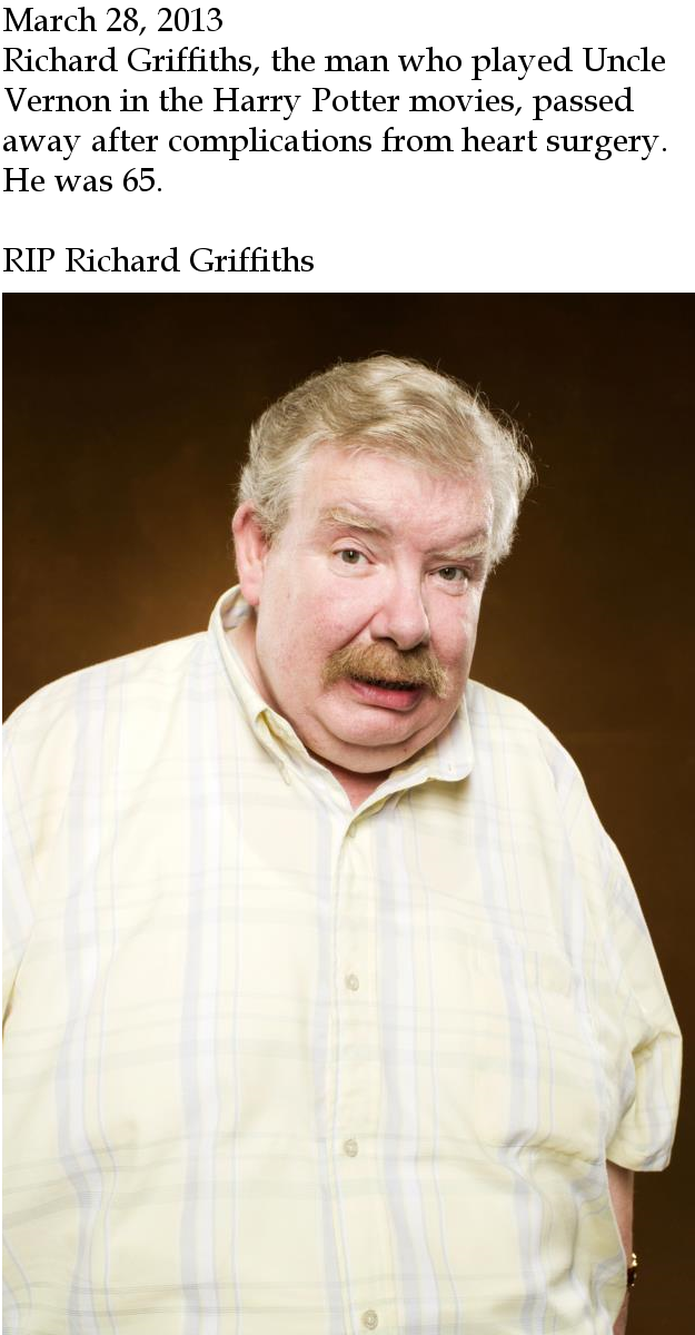 RIP Richard Griffiths.