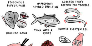 Dangerous seafood.