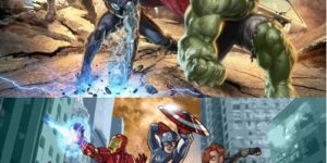 If superheroes posed like their female counterparts